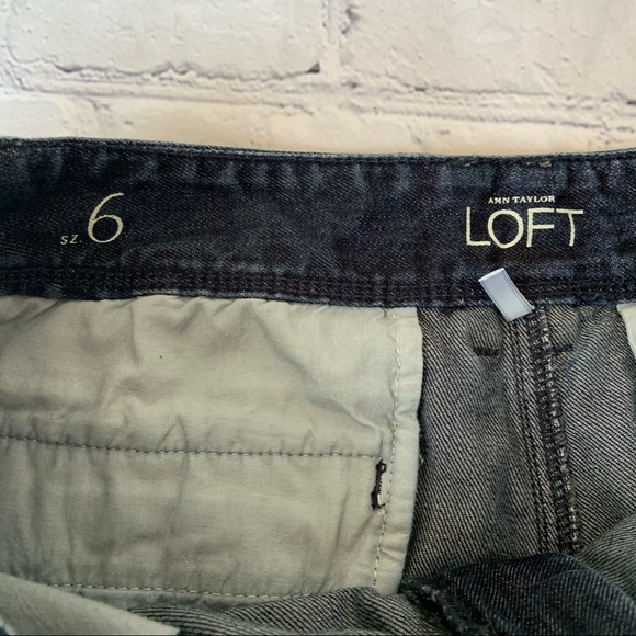 Loft Denim Shorts Sz 6 - Picture 4 of 8